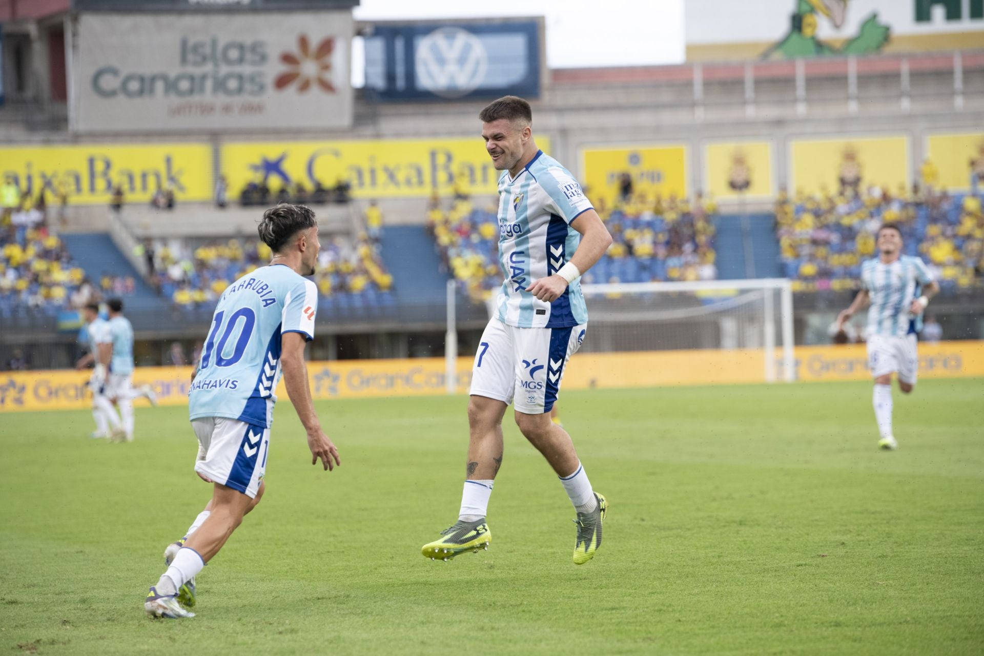 El partido Las Palmas- Málaga, en imágenes