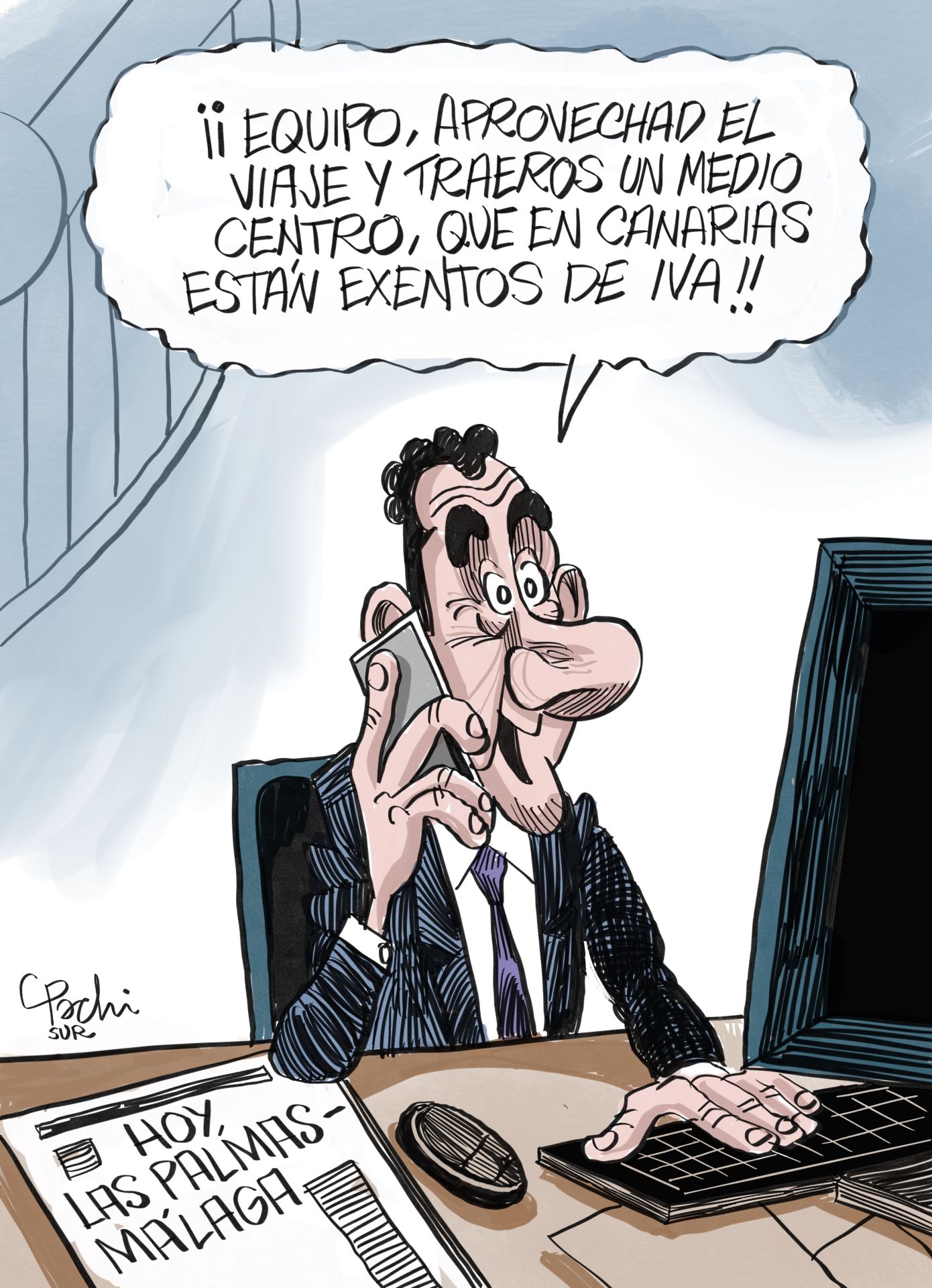 La actualidad deportiva de este mes de agosto, en las viñetas de Pachi