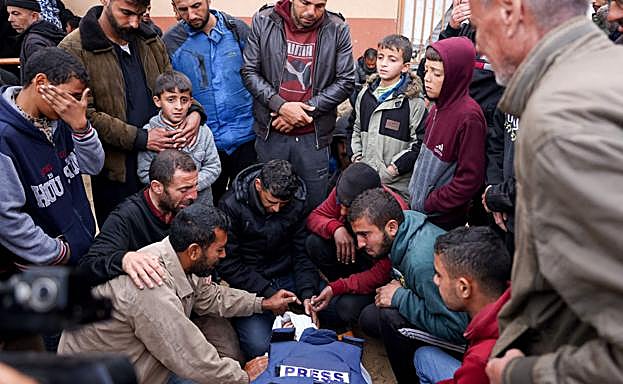 Ahmed Al-Shayah, periodista caído en un ataque israelí a mediados de enero.