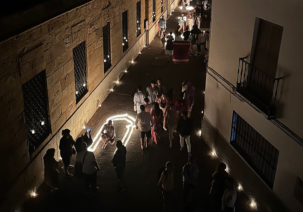 Una de las calles de Carratraca durante la última edición del Embrujo Andalusí.
