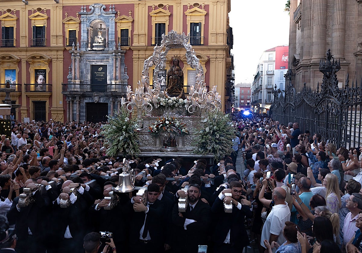 La Patrona de Málaga regresará a su santuario este lunes, 8 de septiembre.