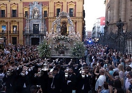 La Patrona de Málaga regresará a su santuario este lunes, 8 de septiembre.