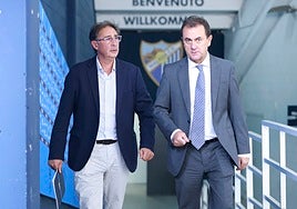 Loren Juarros y el administrador judicial, José María Muñoz.