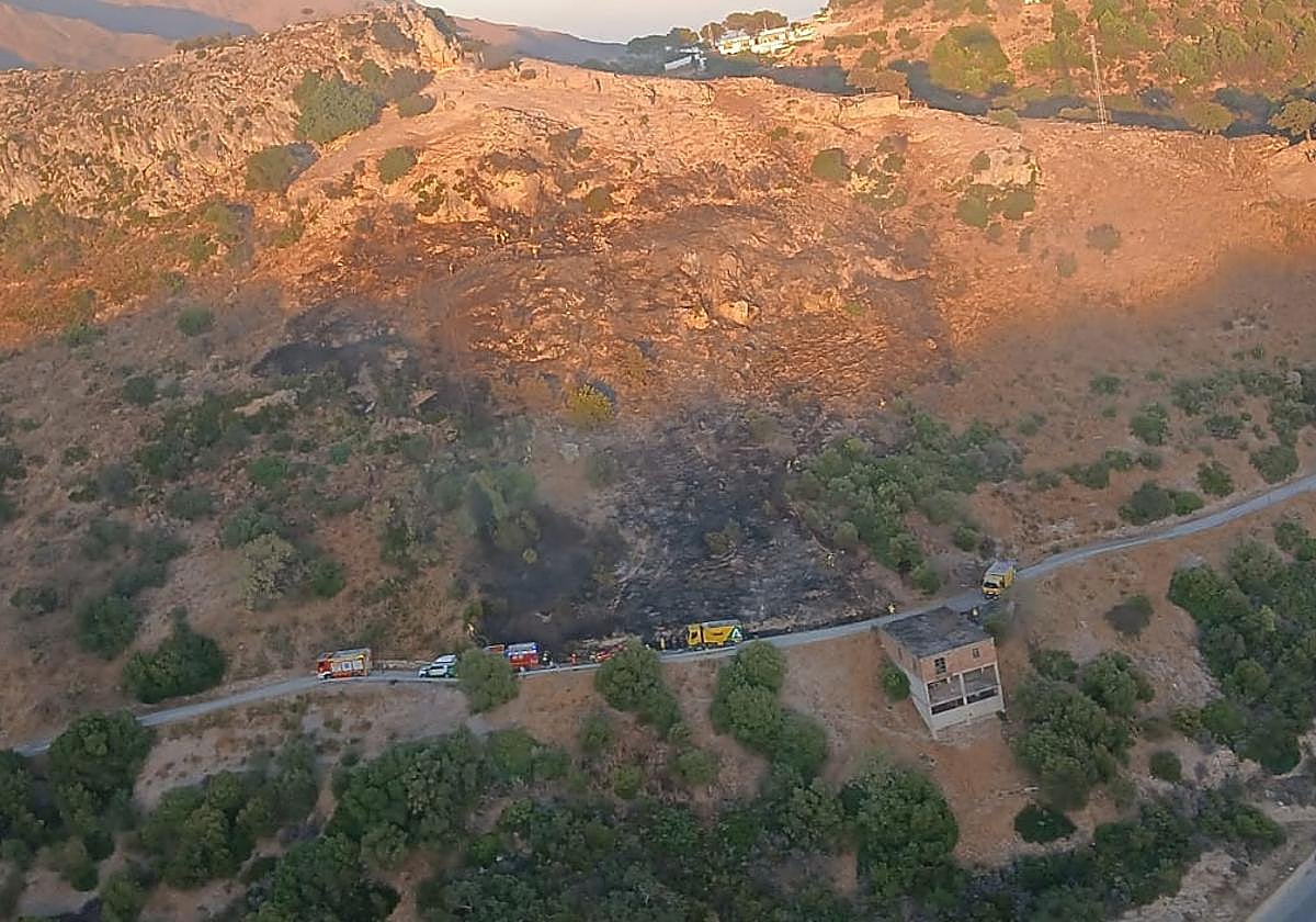 Efectivos en la zona.