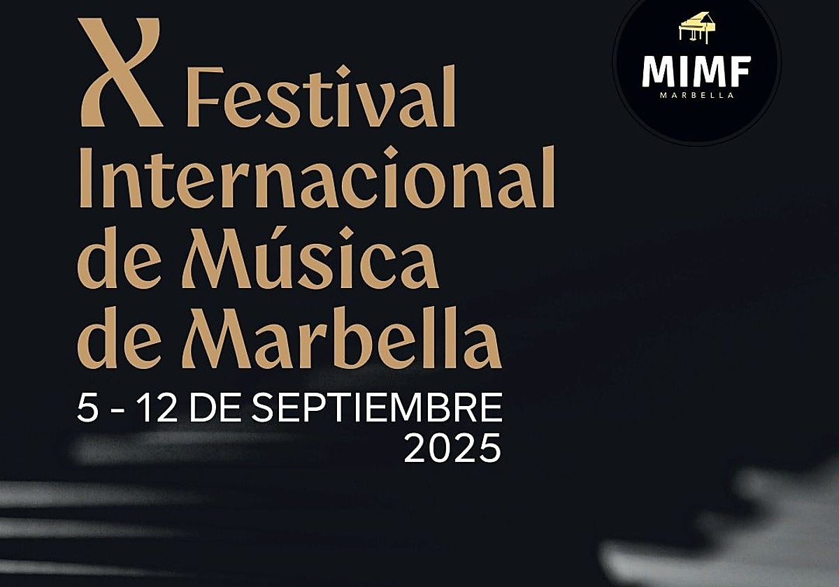 Cartel del X Festival Internacional de Música de Marbella.