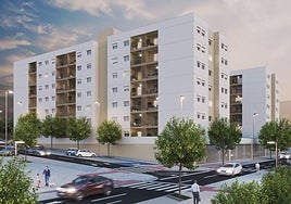 Recreación del proyecto de VPO de Coanfi en Distrito Zeta