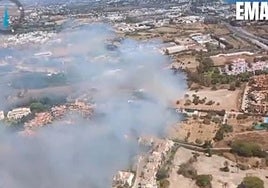 Estabilizado el incendio del término municipal de Estepona que ha obligado al desalojo de vecinos