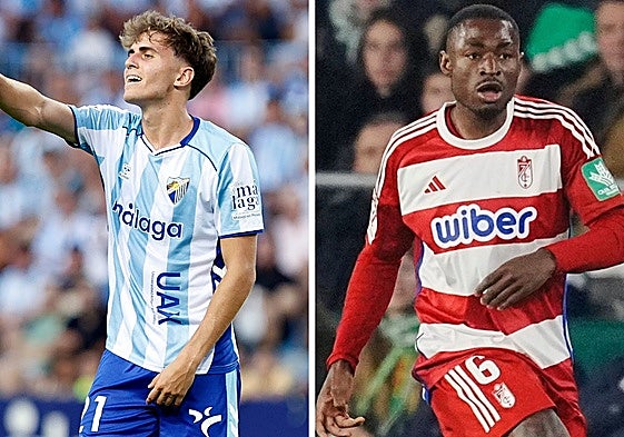 Adrián Niño y Hongla, ausentes en el derbi Málaga-Granada de este sábado por el denominado 'virus FIFA'.