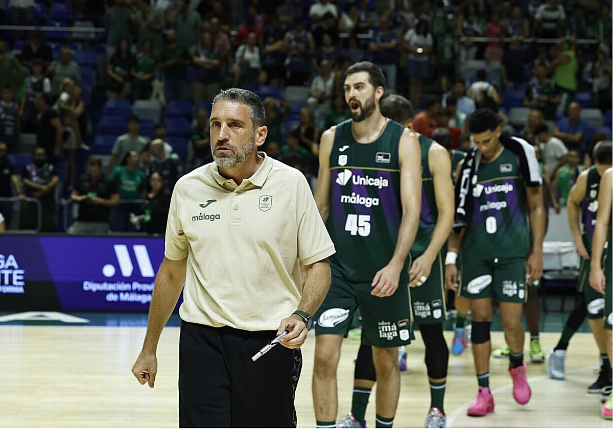 Ibon Navarro, durante el Unicaja-Real Madrid del Torneo Costa del Sol.