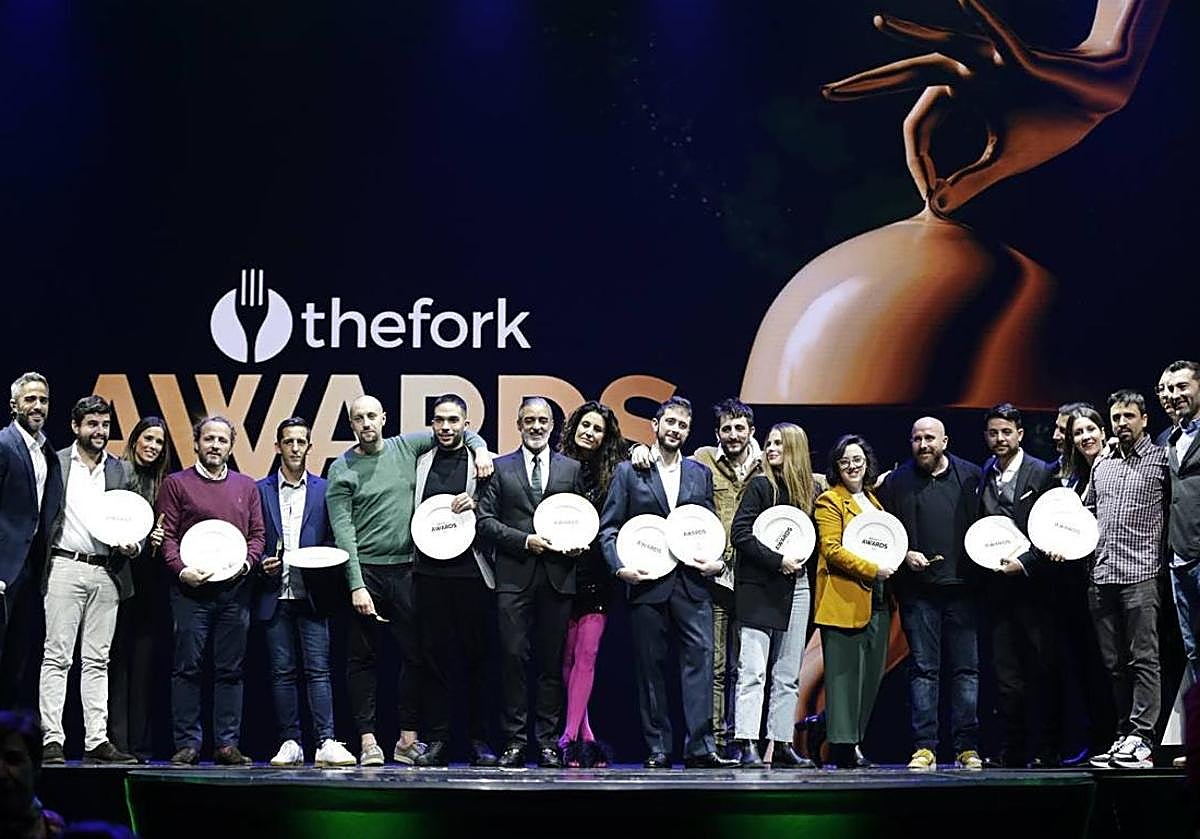 Premiados durante la pasada edición de la gala TheFork Awards.