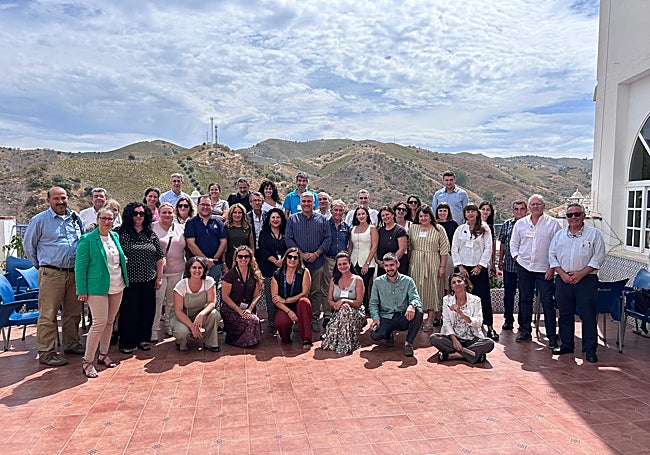 Participantes en la iniciativa de promoción del SIPAM de la uva pasa moscatel de la Axarquía.