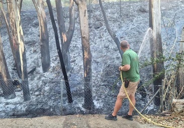 La investigación apunta a que el origen del fuego de Benalmádena está en un chalé okupado