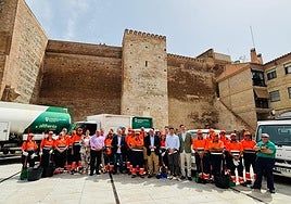 Presentación del dispositivo especial de limpieza para este verano, el pasado junio.