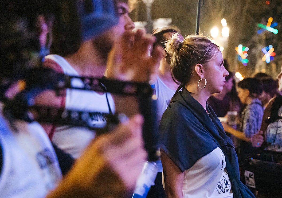 La malagueña Carmen Garrido, productora ejecutiva, durante el rodaje de 'Jone, a veces'