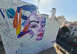 El mural de Bosska en El Calvario.