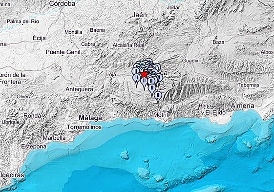 Registrado un terremoto de magnitud 3,1 esta madrugada en Andalucía