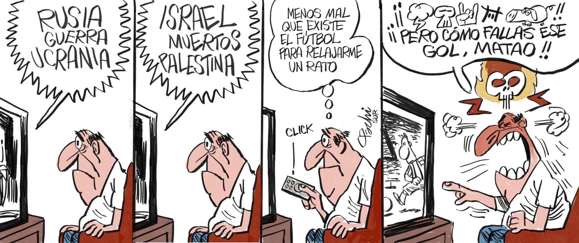 La actualidad deportiva de este mes de septiembre, en las viñetas de Pachi