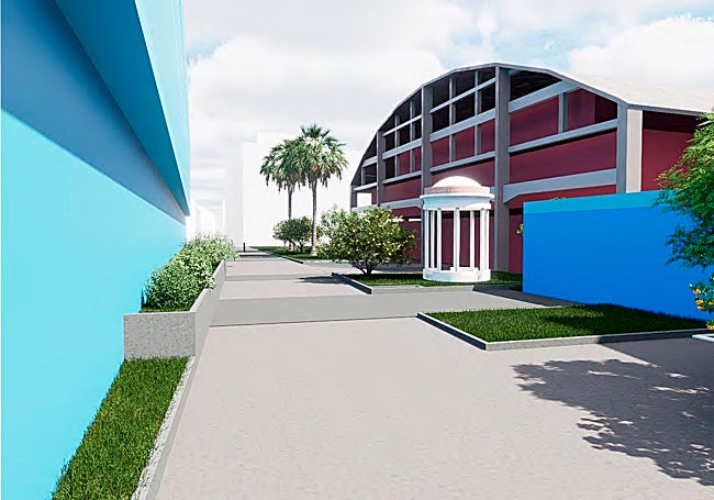 El templete de unos antiguos baños del siglo XIX será reubicado en la nueva plaza pública.