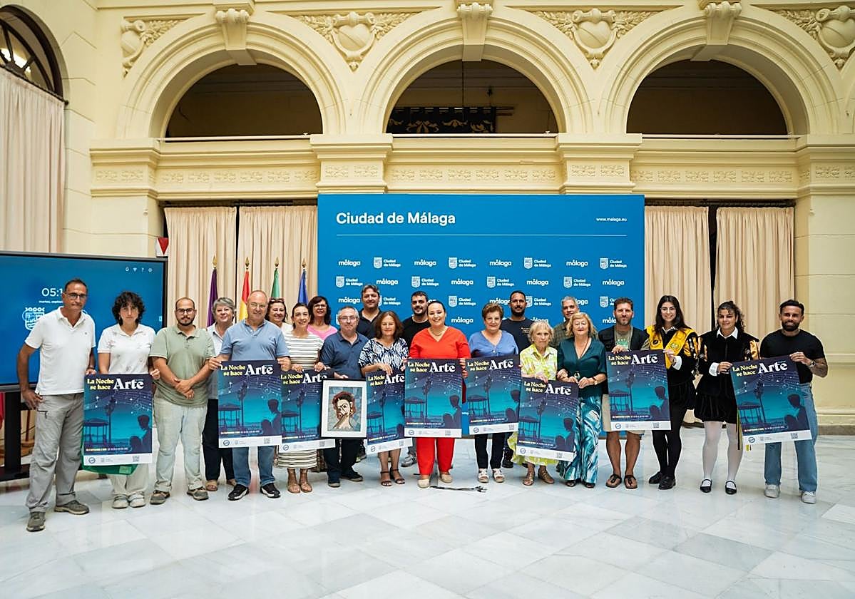 Presentación de 'La noche se hace arte' en Churriana 2025.