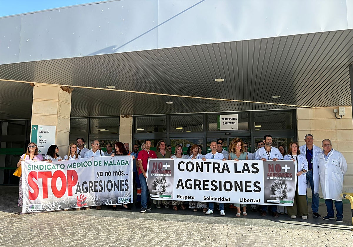 Concentración celebrada hoy en Antequera.