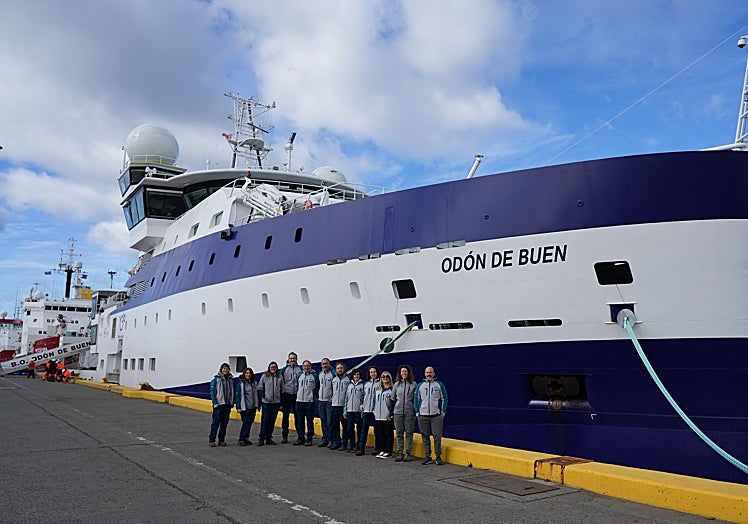 El barco del Instituto Español de Oceanografía, que lleva su nombre.