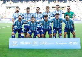 Un once malaguista de esta temporada, el que jugó ante el Eibar.