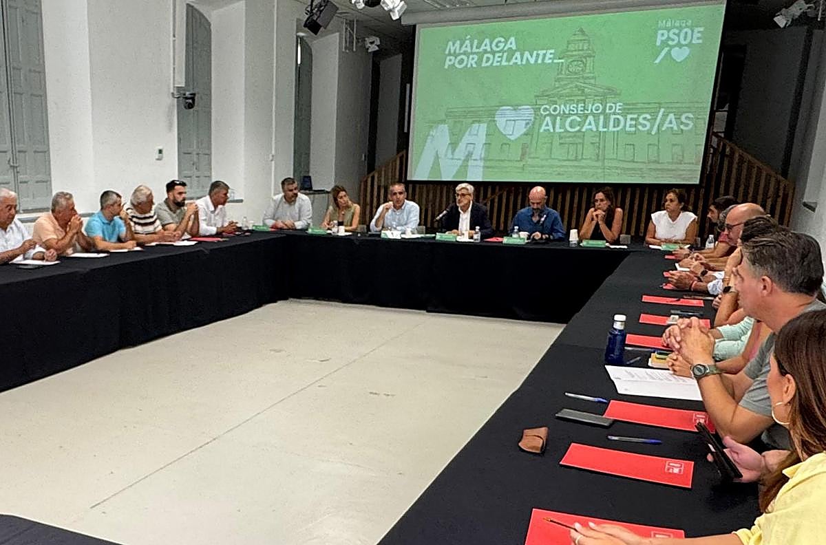 Los alcaldes socialistas de Málaga denuncian «el abandono» de Juanma Moreno