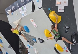 Dos escaladoras, este sábado.