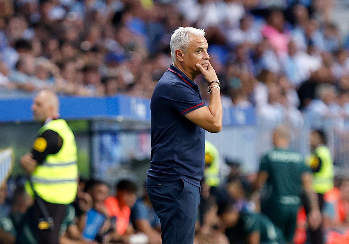 Pellicer, en el duelo ante el Cádiz, este domingo.