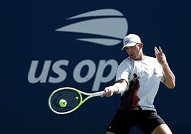 Alejandro Davidovich, en su último partido, a finales de agosto en el US Open, ante Rinderknech.
