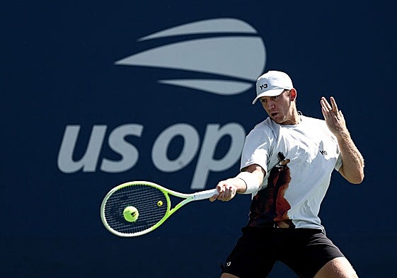 Alejandro Davidovich, en su último partido, a finales de agosto en el US Open, ante Rinderknech.