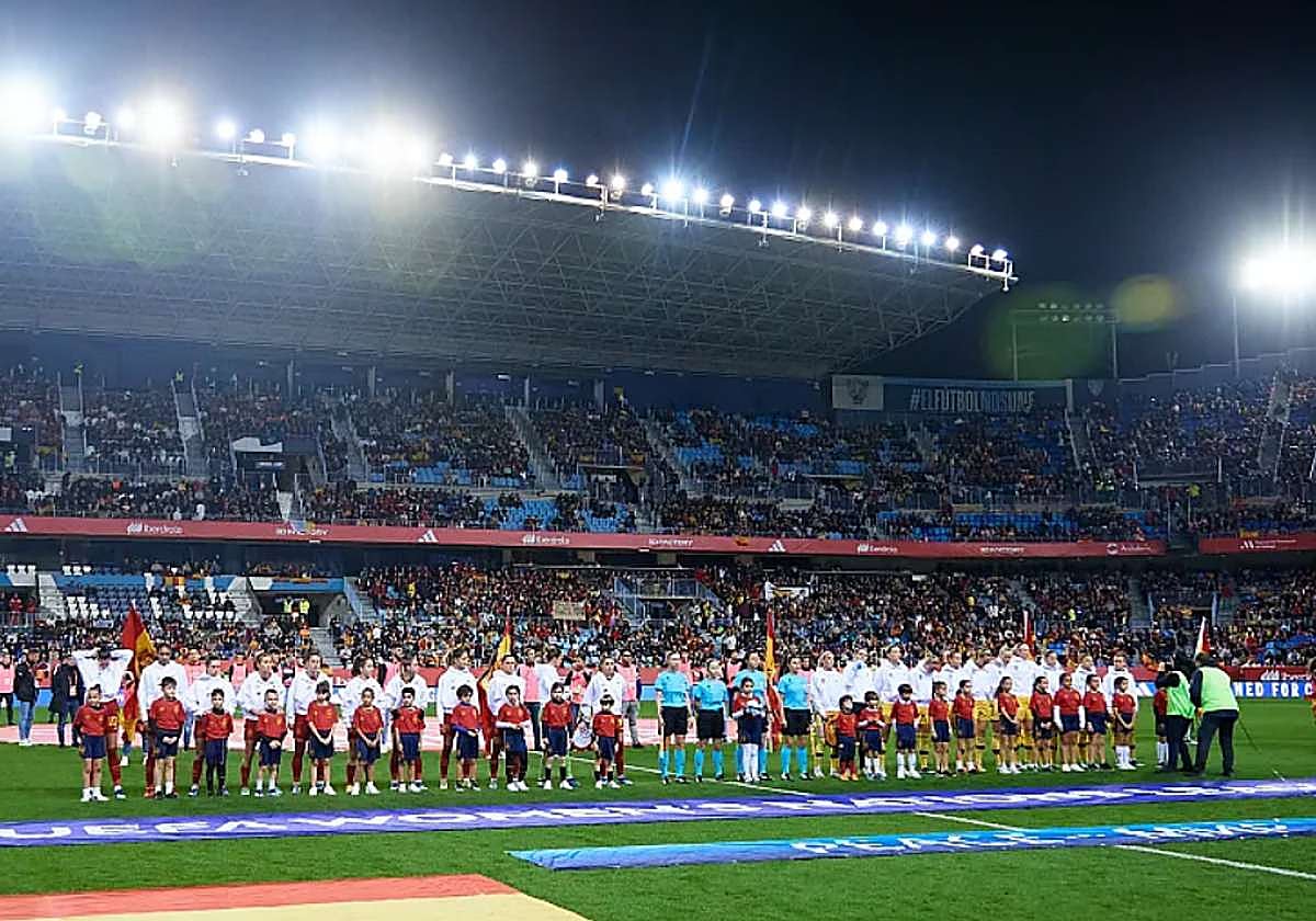 Las selecciones de España y Suecia ya se midieron en La Rosaleda en diciembre de 2023.