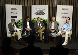 De izquierda a derecha Enrique Salvo, José María López, Ignacio Lillo, Gonzalo Jiménez y Juanmi López.