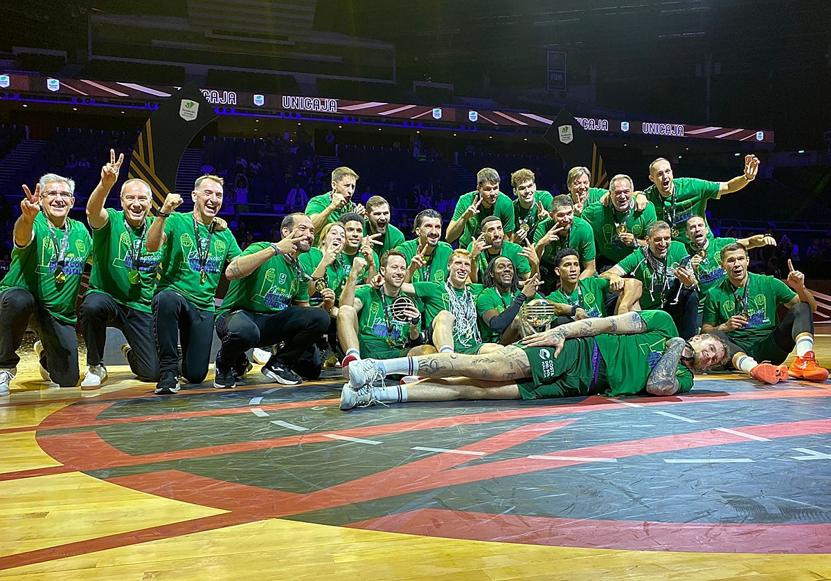 Sólo el Madrid y el Barcelona superan al Unicaja en títulos internacionales