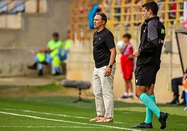 Raúl Llona, durante el partido de este fin de semana frente al Castellón.