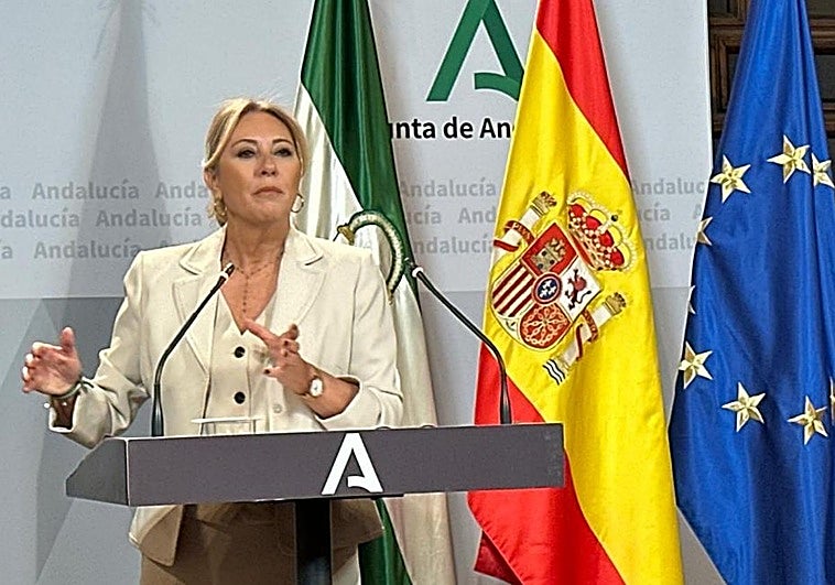 Carolina España, en su comparecencia de este miércoles.