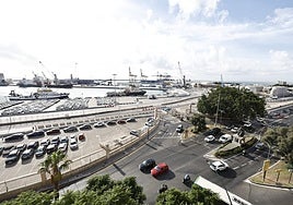 Muelle Heredia, donde están previstas el complejo de oficinas y la Aduana.