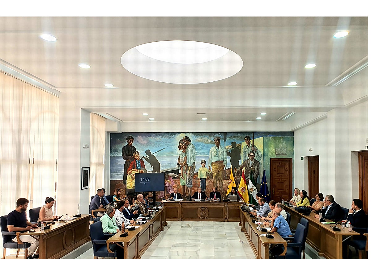 La Corporación Municipal de Rincón de la Victoria reunida en pleno.