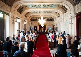 Un momento de la sesión plenaria de este jueves.