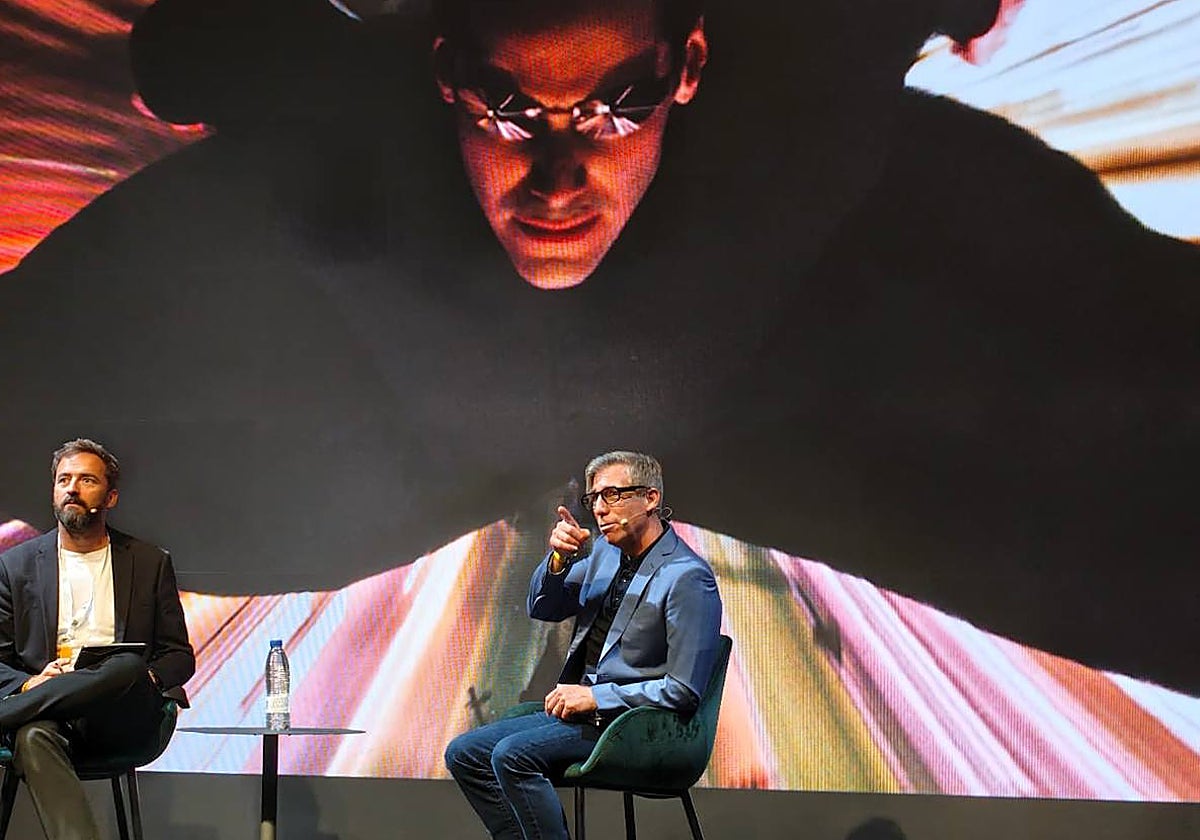 John Gaeta, durante su intervención en San Diego Comic-Con Málaga.