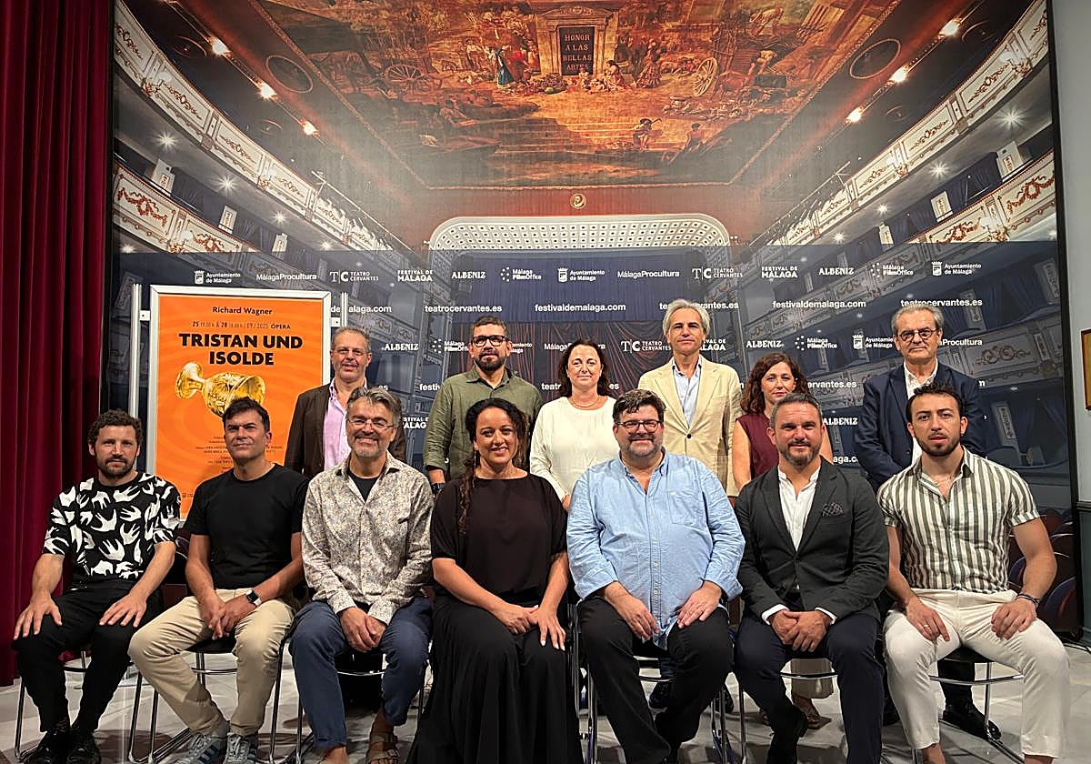Foto de familia del equipo de 'Tristan und Isolde'.