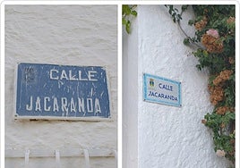 Una de las placas renovadas.