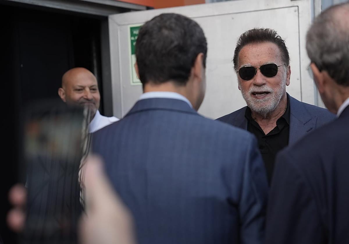 Arnold Schwarzenegger: «Málaga es una ciudad preciosa, lo que he visto es espectacular»