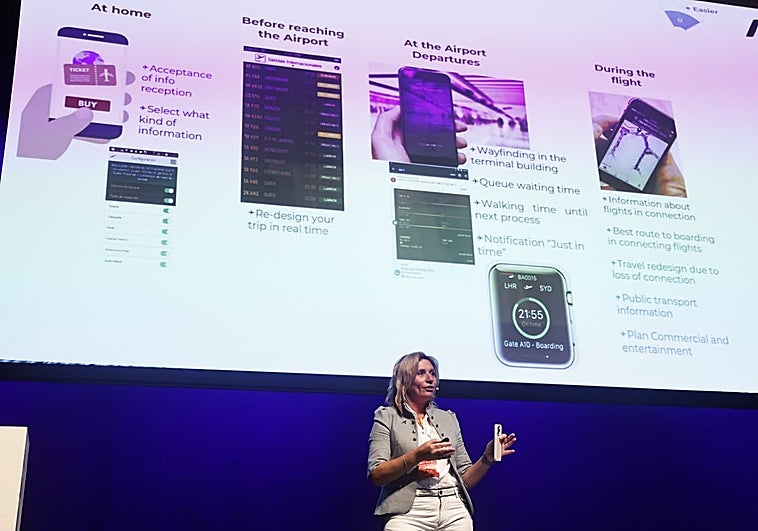 Ana Pérez, durante su ponencia en Sun&Tech.