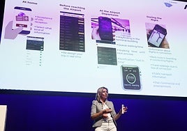 Ana Pérez, durante su ponencia en Sun&Tech.