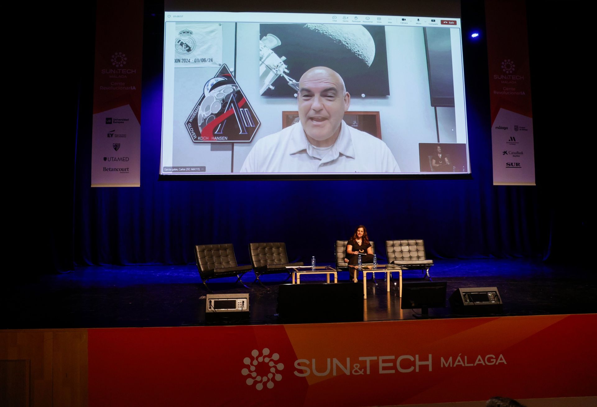 Carlos García-Galán, en la charla La NASA y el reto de volver a la Luna