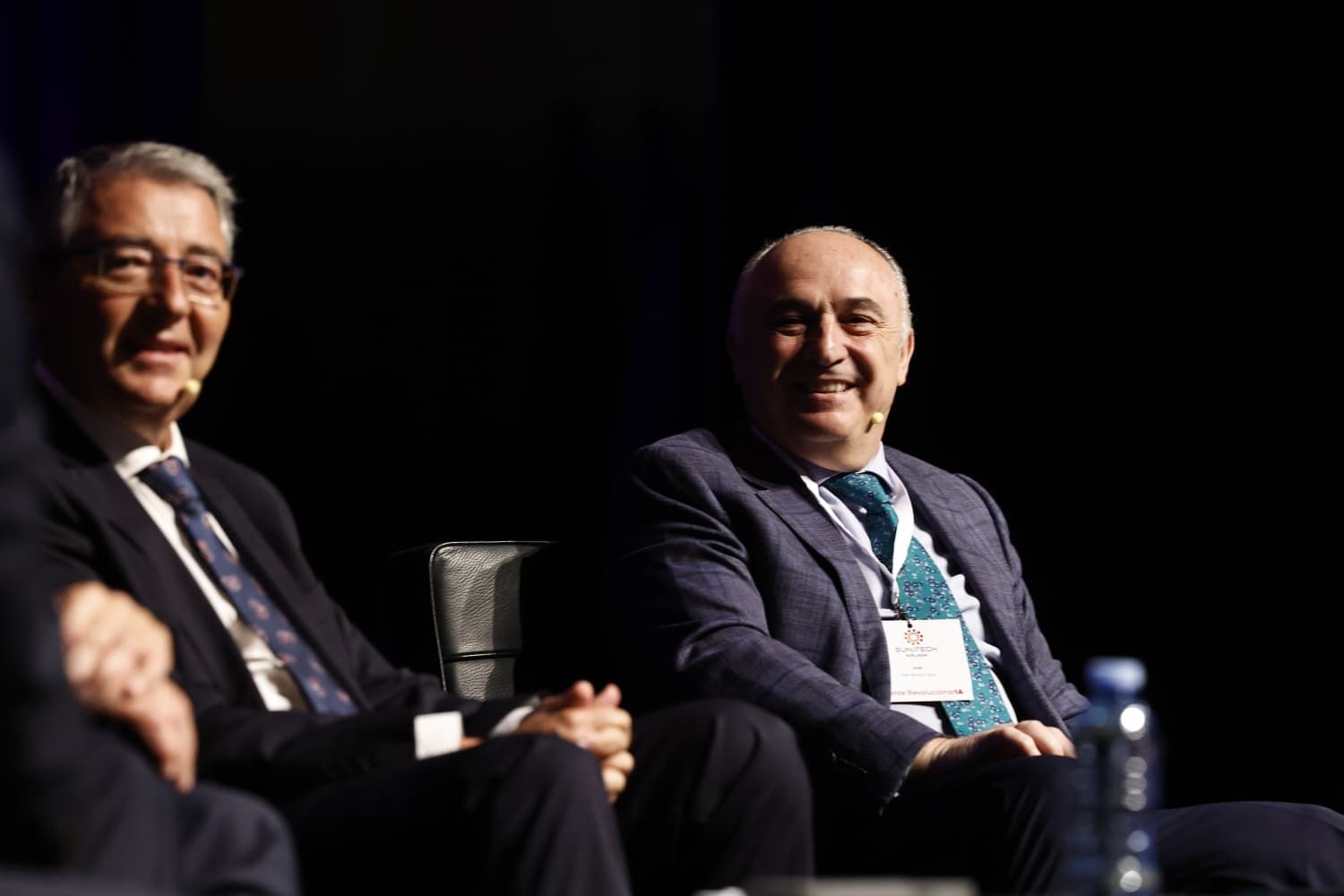 Sun and Tech Málaga regresa con 'Gente revolucionarIA'. Mesa inaugural con el alcalde de Málaga Francisco de la Torre, el presidente de la Diputación Francisco Salado y Juan Ignacio Zafra, máximo responsable de Caixabank