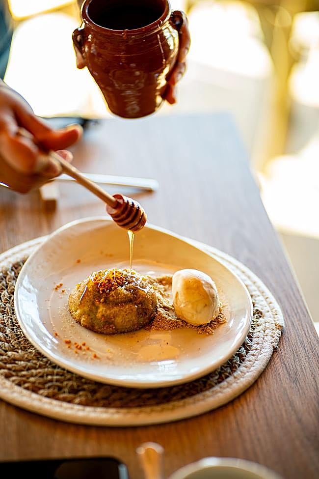 Torrija de aguacate.