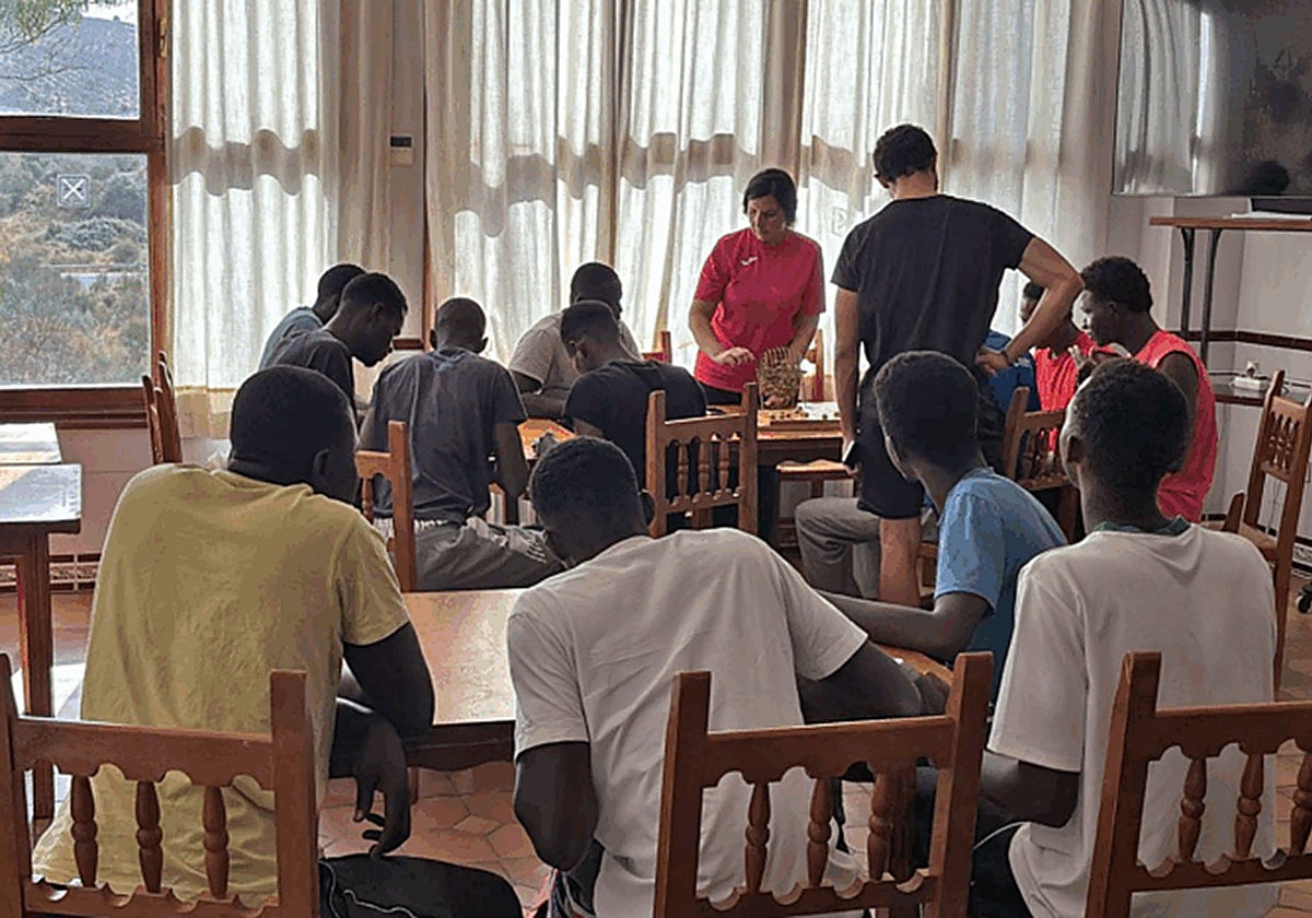Actividad de un bingo en el interior del hotel a principios de semana