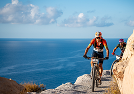Luis Ángel Maté, por una de las zonas más técnicas.